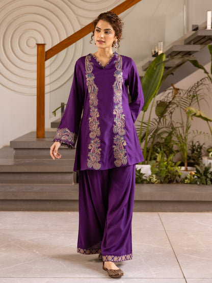 Karen Duke Embroidery Cotton Co-Ord Set