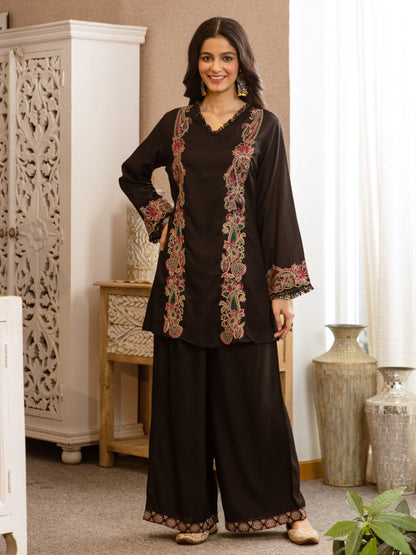 Karen Dusk Embroidery Cotton Co-Ord Set