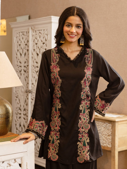Karen Dusk Embroidery Cotton Co-Ord Set