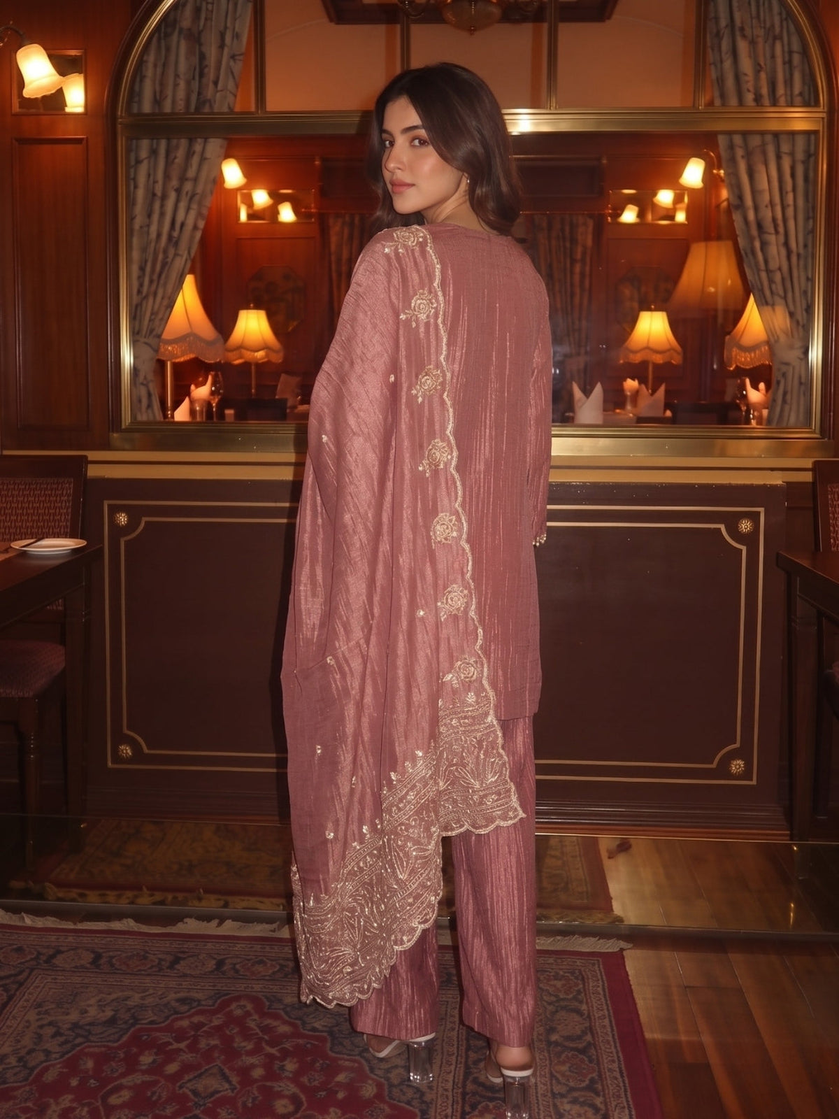 Kimaya Blush Full Handwork Suit Set