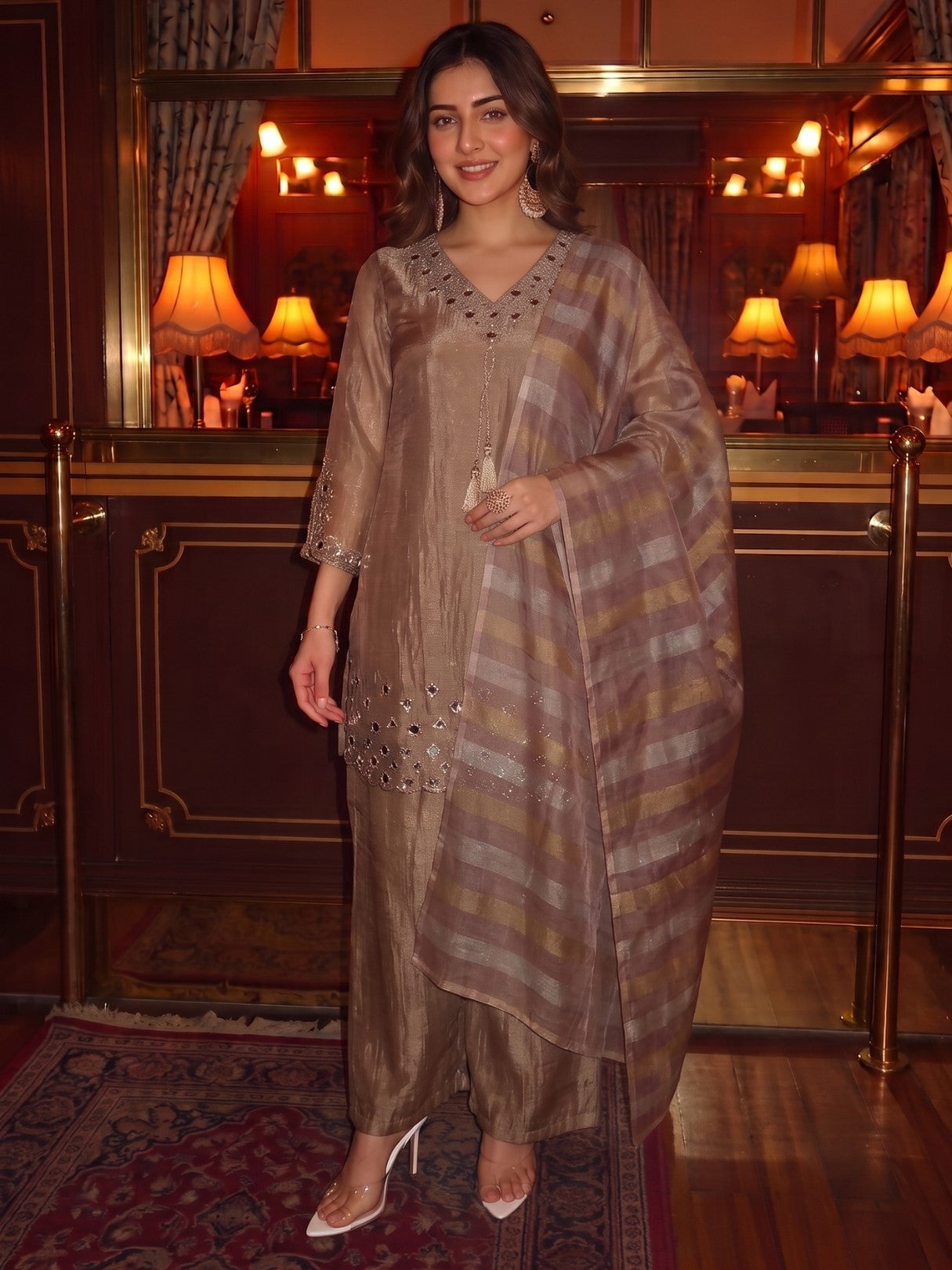 Kimaya Razzle Handwork Suit Set