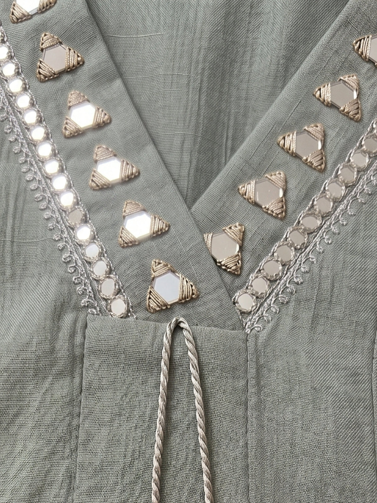 Kimaya Seafoam Work Festive Anarkali Suit Set