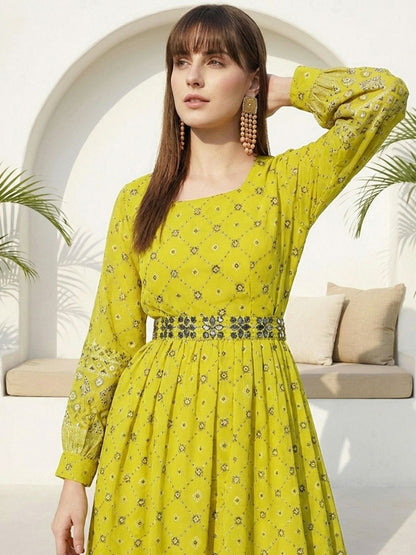 Dhiyona CH Women Printed Regular Kurta with Palazzos