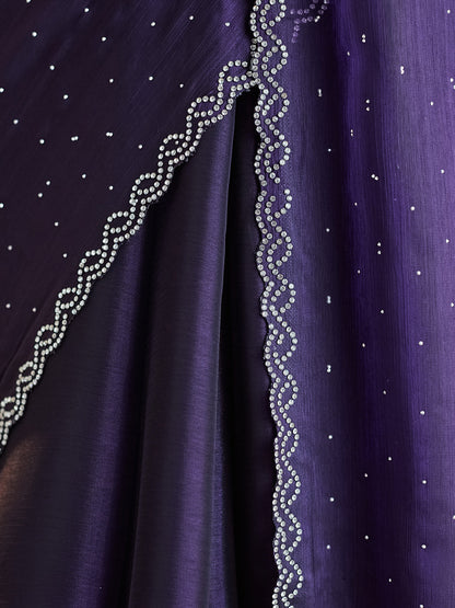 Dhiyona KS Women's Embellished Beads and Stones Saree