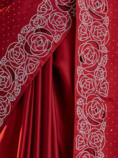 Dhiyona KS Women's Embellished Beads and Stones Saree