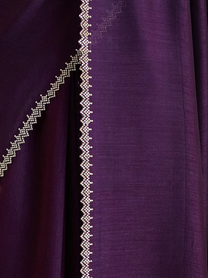 Dhiyona KS Women's Beads and Stones Silk Blend Saree