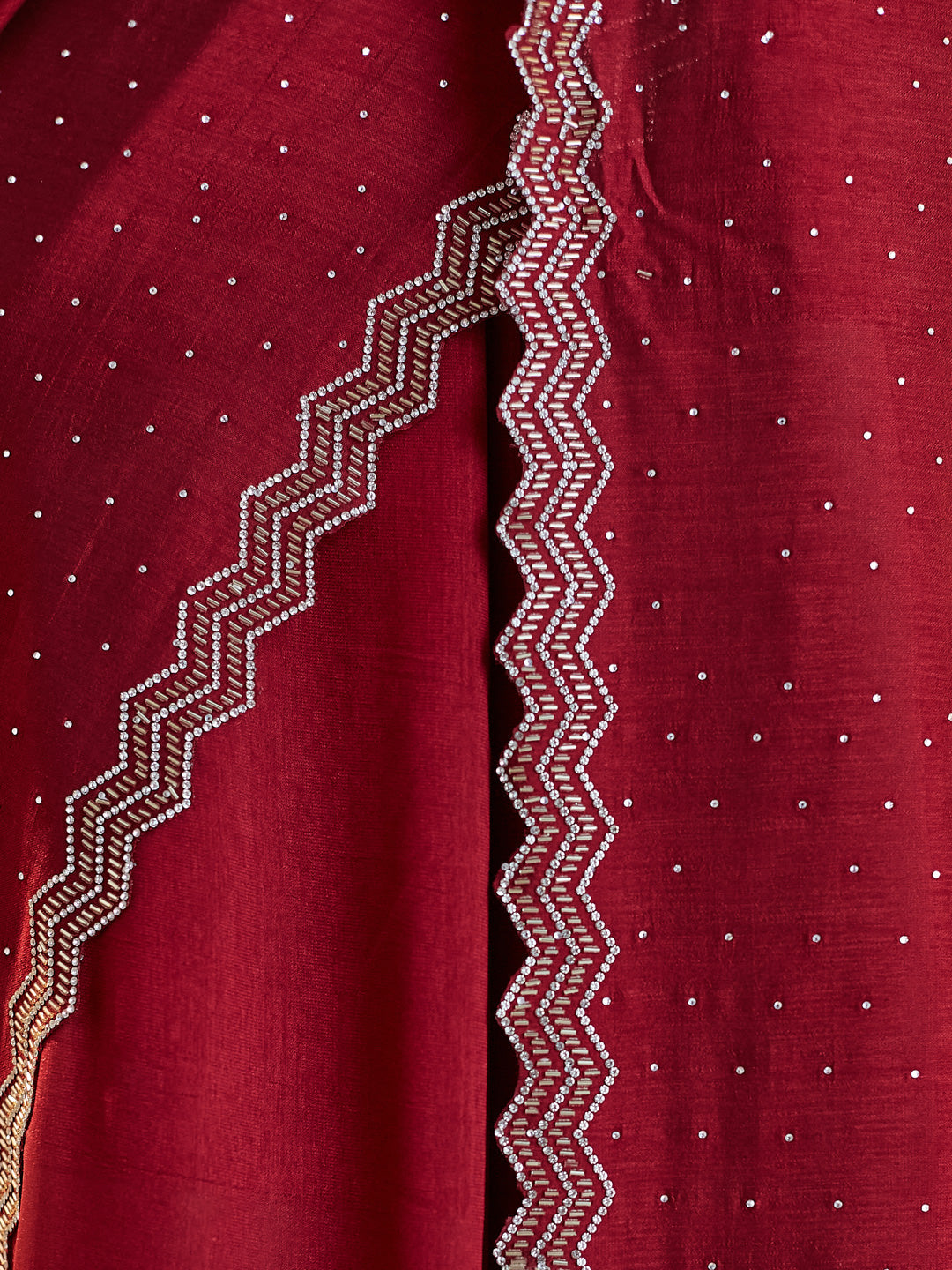 Dhiyona KS Women's Women Embellished Beads and Stones Saree