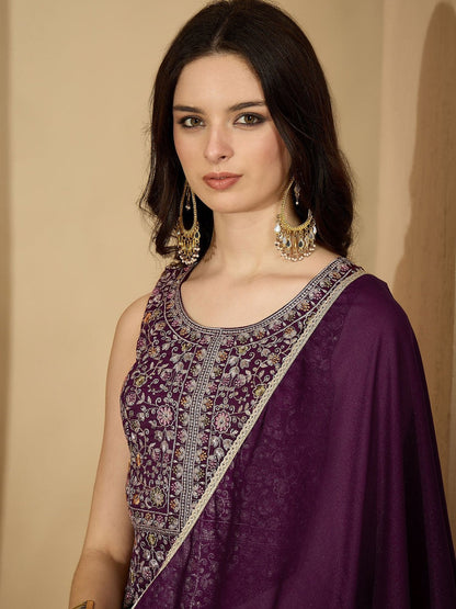 Women Purple Kurta Sets