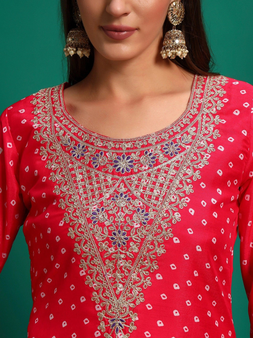 Women Printed Straight Kurta Set with Dupatta