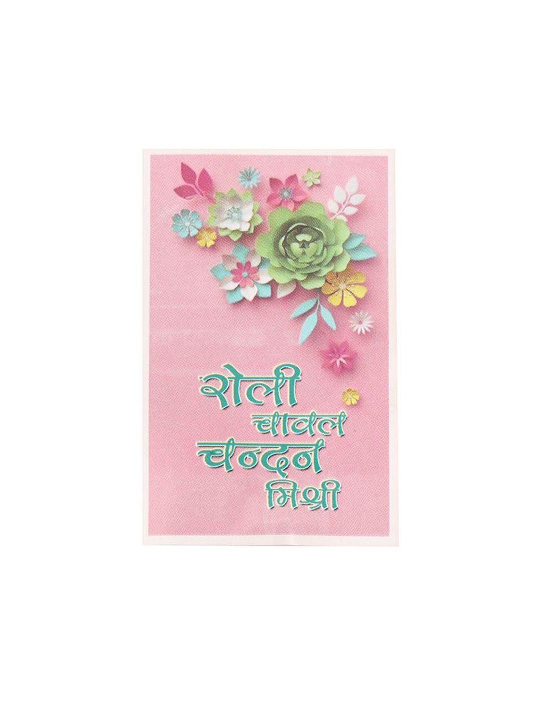 Dhiyona Artificial Stones & Beads Floral Wraparound Rakhi With Roli Chawal Chandan Mishri