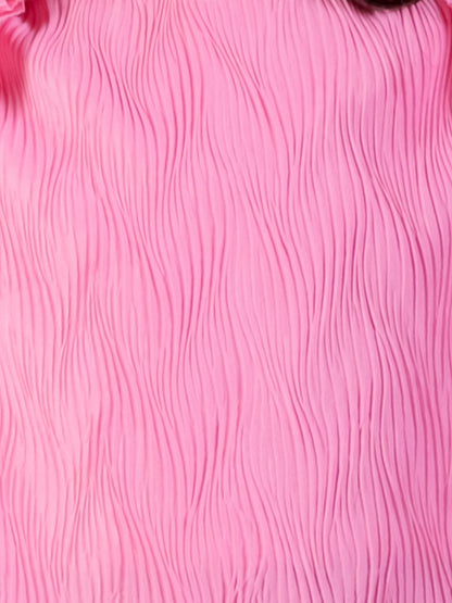 Glam Up Girls Pink Stylish Top with Pant Party Co-ordinate Set