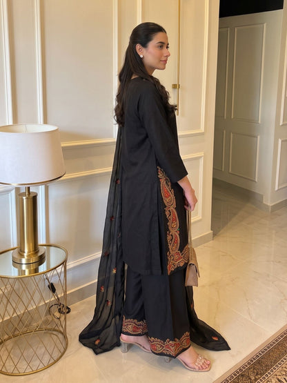 Lipi Jet Embroidery Farshi Cotton Suit Set