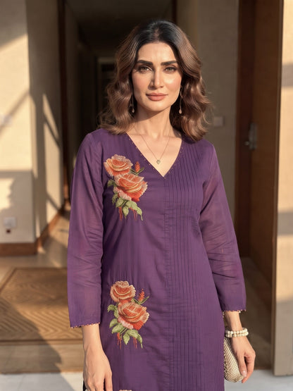 Lipi Wist Embroidery Cotton Suit Set