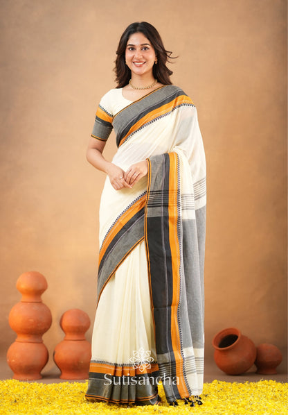 Dhiyona SS Sutisancha Handwoven Bliss Bengal Cotton Saree
