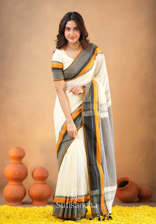 Dhiyona SS Sutisancha Handwoven Bliss Bengal Cotton Saree