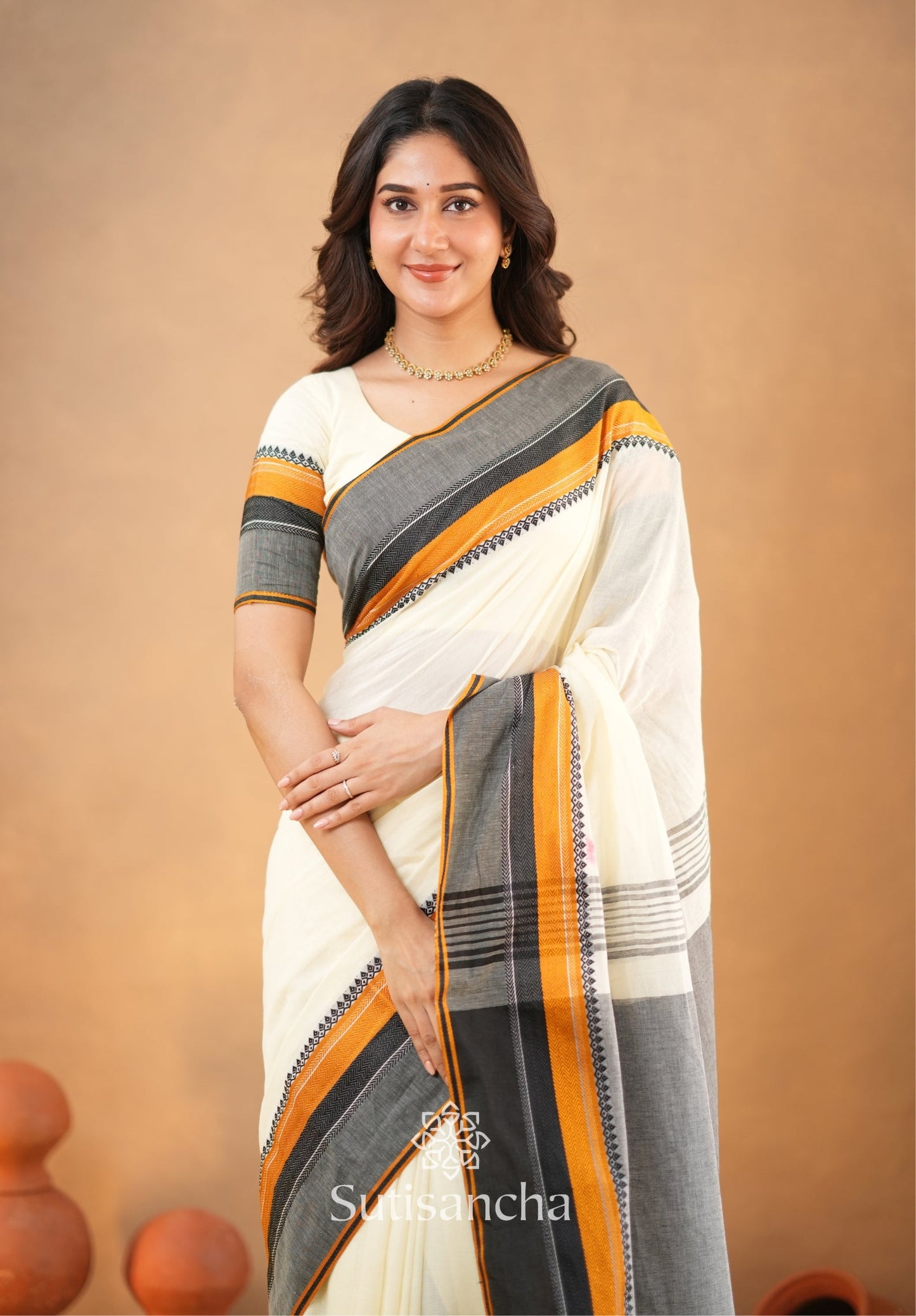 Dhiyona SS Sutisancha Handwoven Bliss Bengal Cotton Saree