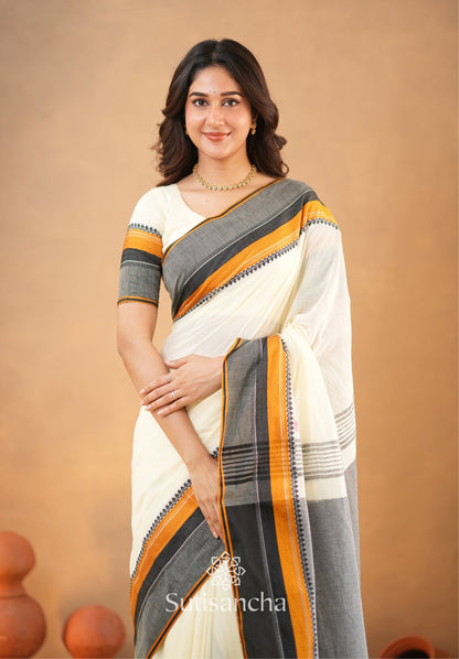 Dhiyona SS Sutisancha Handwoven Bliss Bengal Cotton Saree