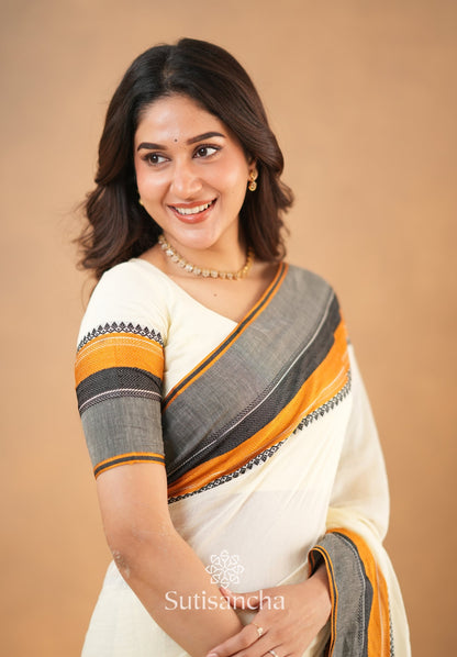 Dhiyona SS Sutisancha Handwoven Bliss Bengal Cotton Saree