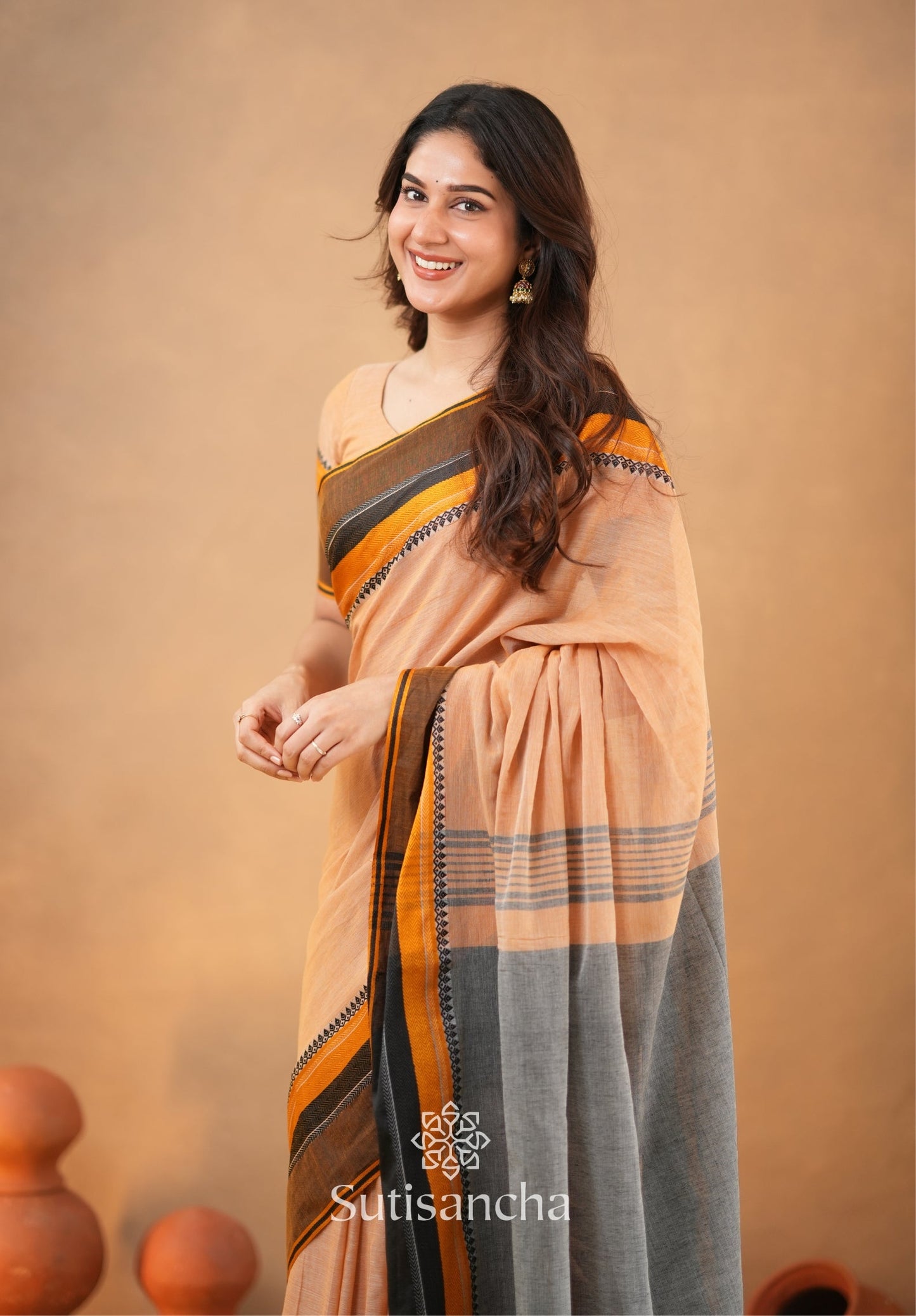 Dhiyona SS Sutisancha Handwoven Bliss Bengal Cotton Saree