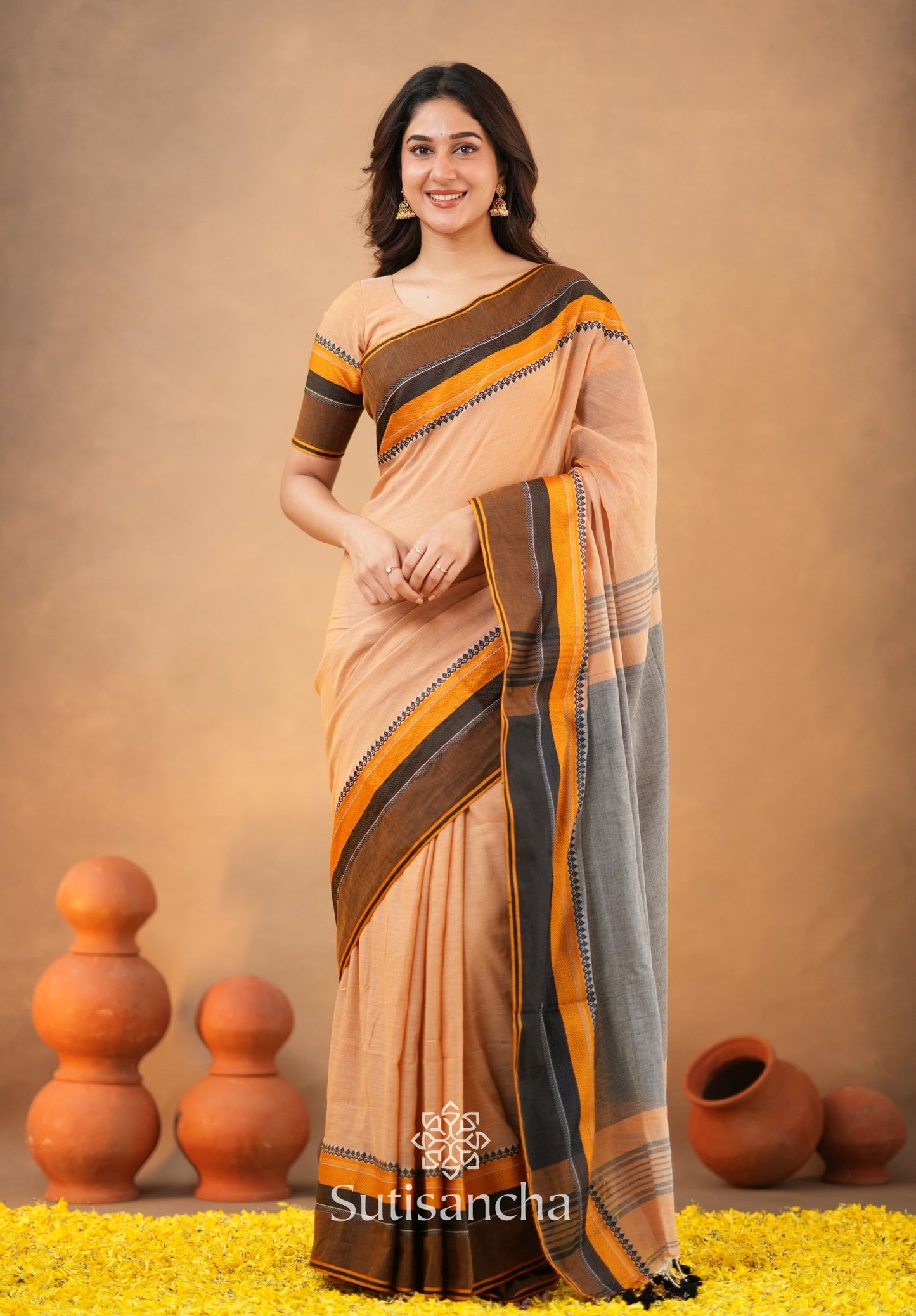 Dhiyona SS Sutisancha Handwoven Bliss Bengal Cotton Saree