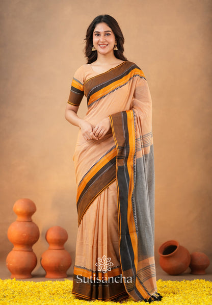 Dhiyona SS Sutisancha Handwoven Bliss Bengal Cotton Saree