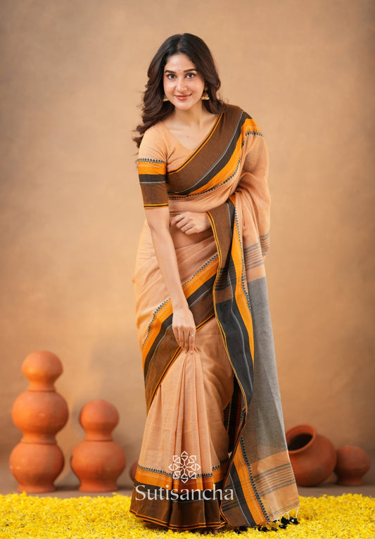 Dhiyona SS Sutisancha Handwoven Bliss Bengal Cotton Saree
