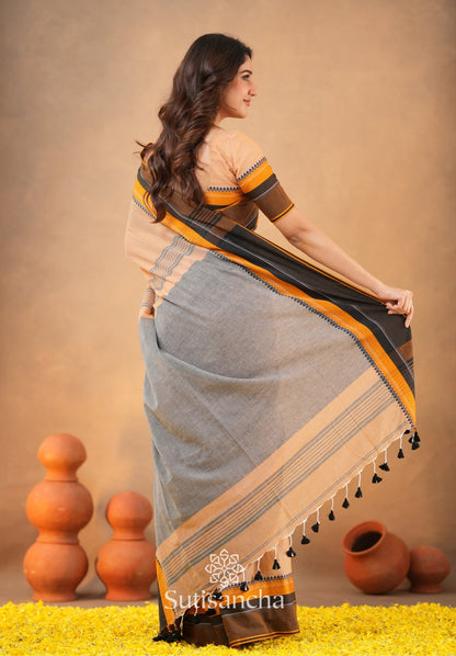 Dhiyona SS Sutisancha Handwoven Bliss Bengal Cotton Saree