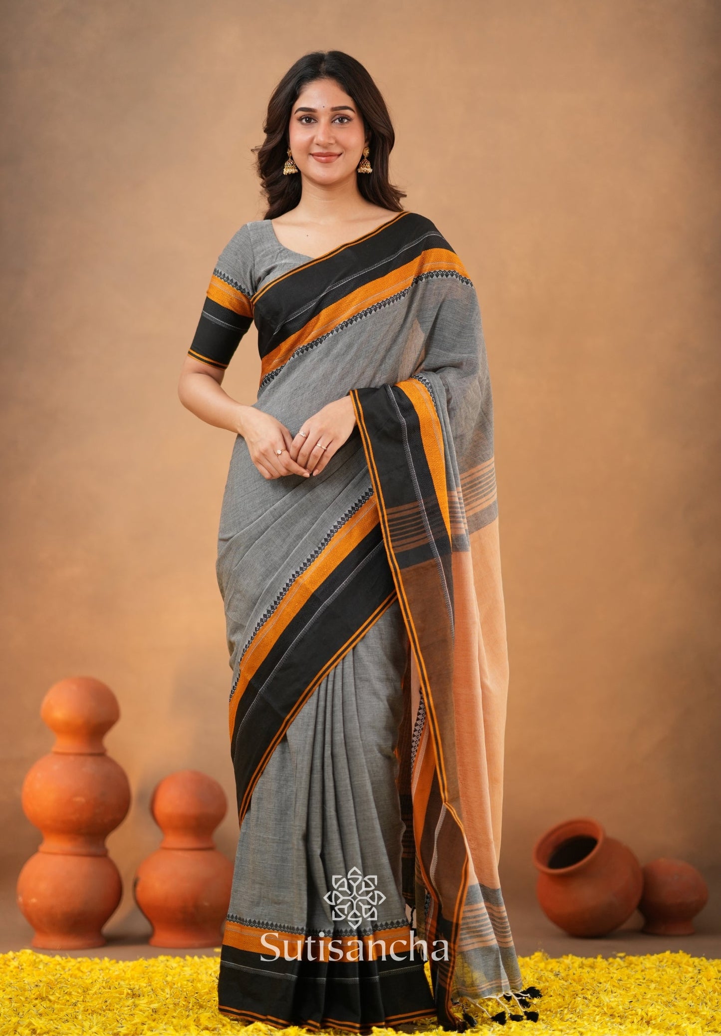 Dhiyona SS Sutisancha Handwoven Bliss Bengal Cotton Saree