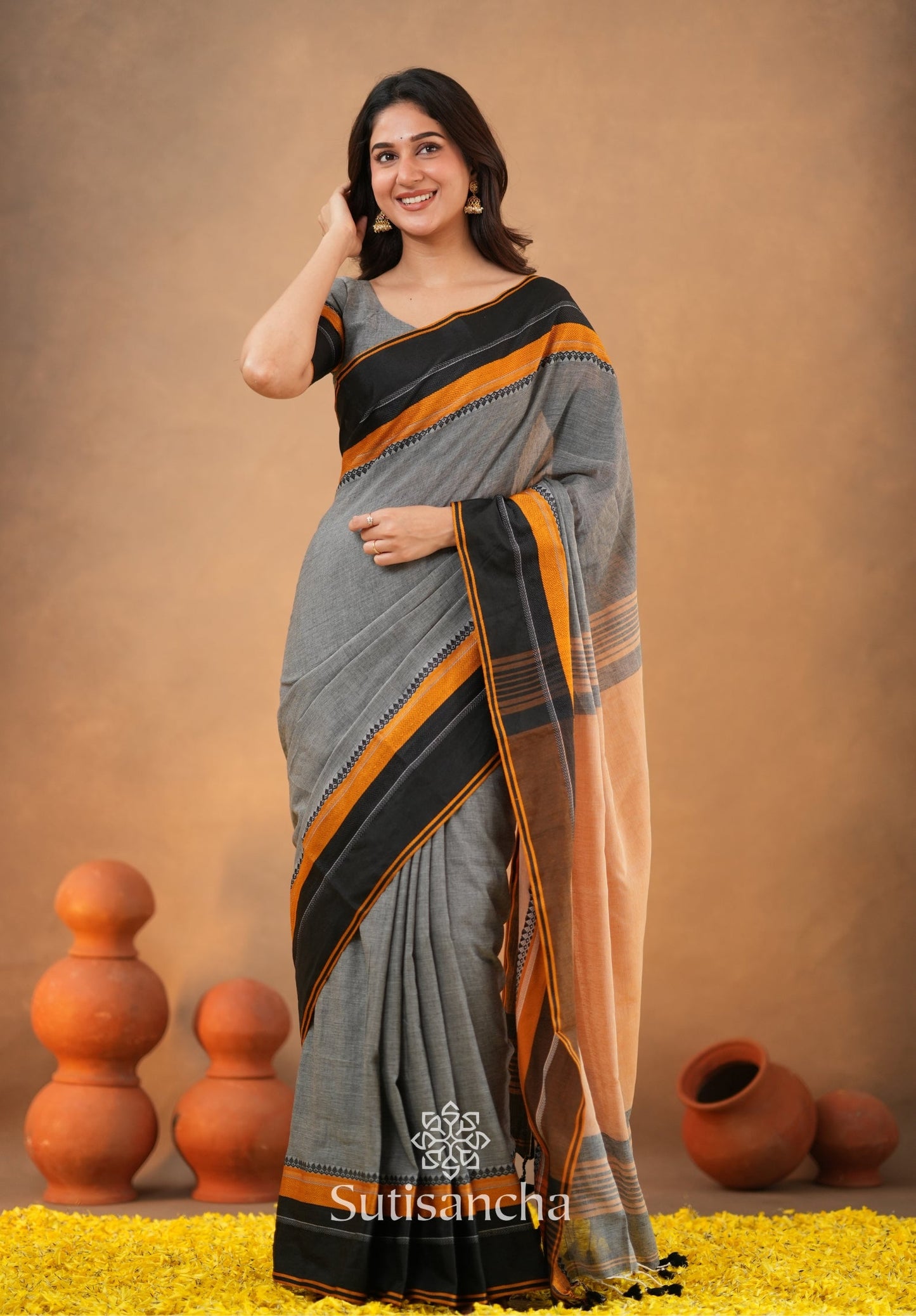Dhiyona SS Sutisancha Handwoven Bliss Bengal Cotton Saree