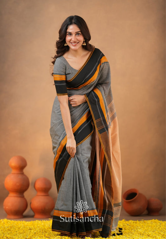 Dhiyona SS Sutisancha Handwoven Bliss Bengal Cotton Saree