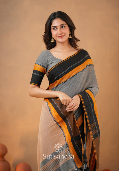 Dhiyona SS Sutisancha Handwoven Bliss Bengal Cotton Saree