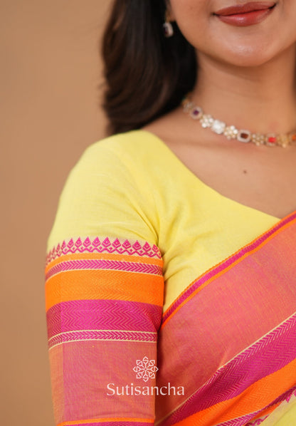 Dhiyona SS Sutisancha Handwoven Bliss Bengal Cotton Saree