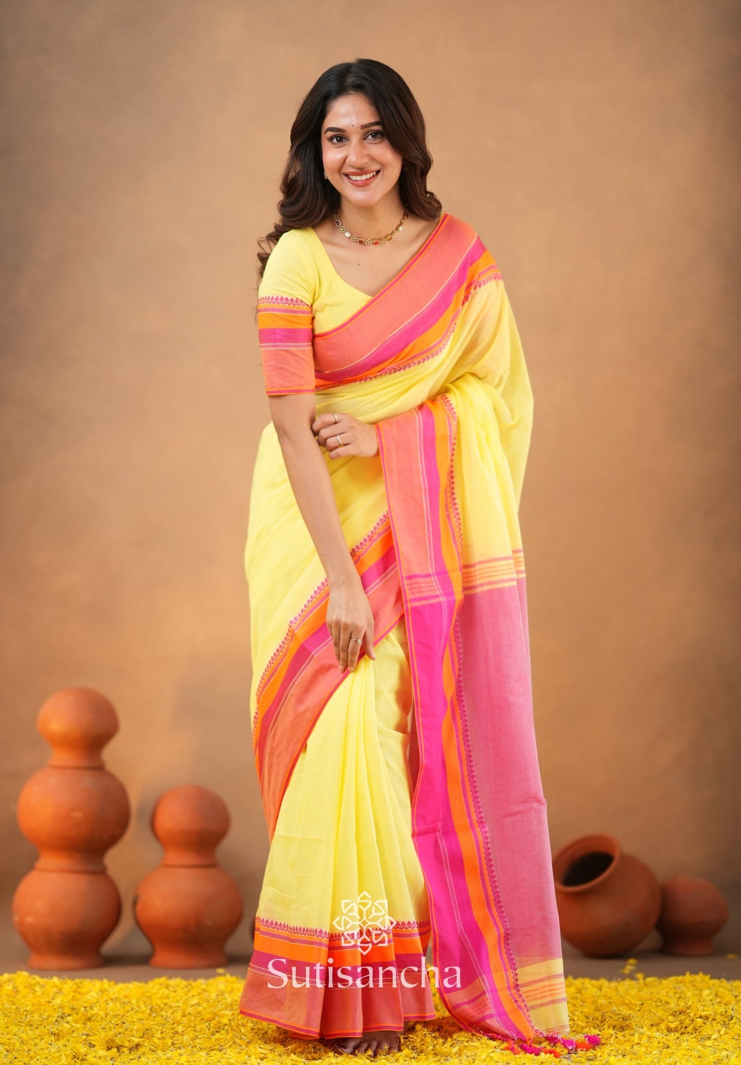 Dhiyona SS Sutisancha Handwoven Bliss Bengal Cotton Saree