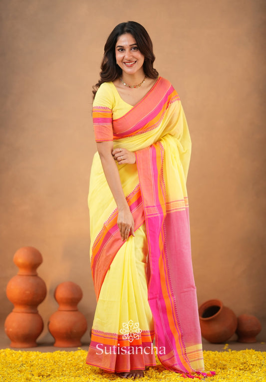 Dhiyona SS Sutisancha Handwoven Bliss Bengal Cotton Saree