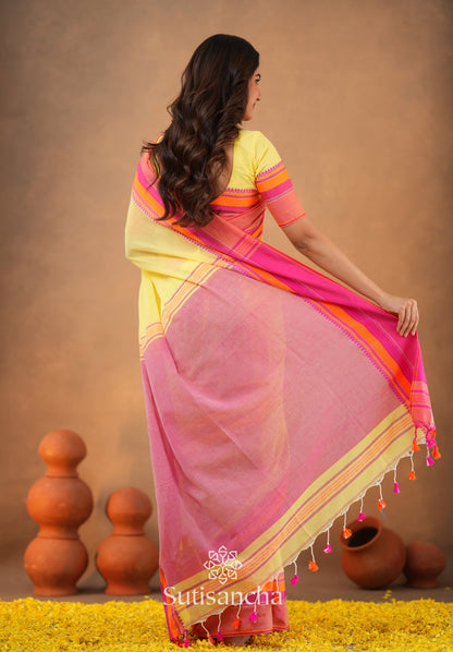 Dhiyona SS Sutisancha Handwoven Bliss Bengal Cotton Saree