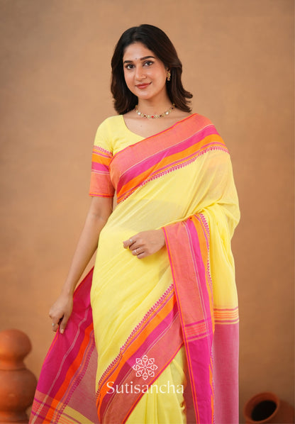 Dhiyona SS Sutisancha Handwoven Bliss Bengal Cotton Saree