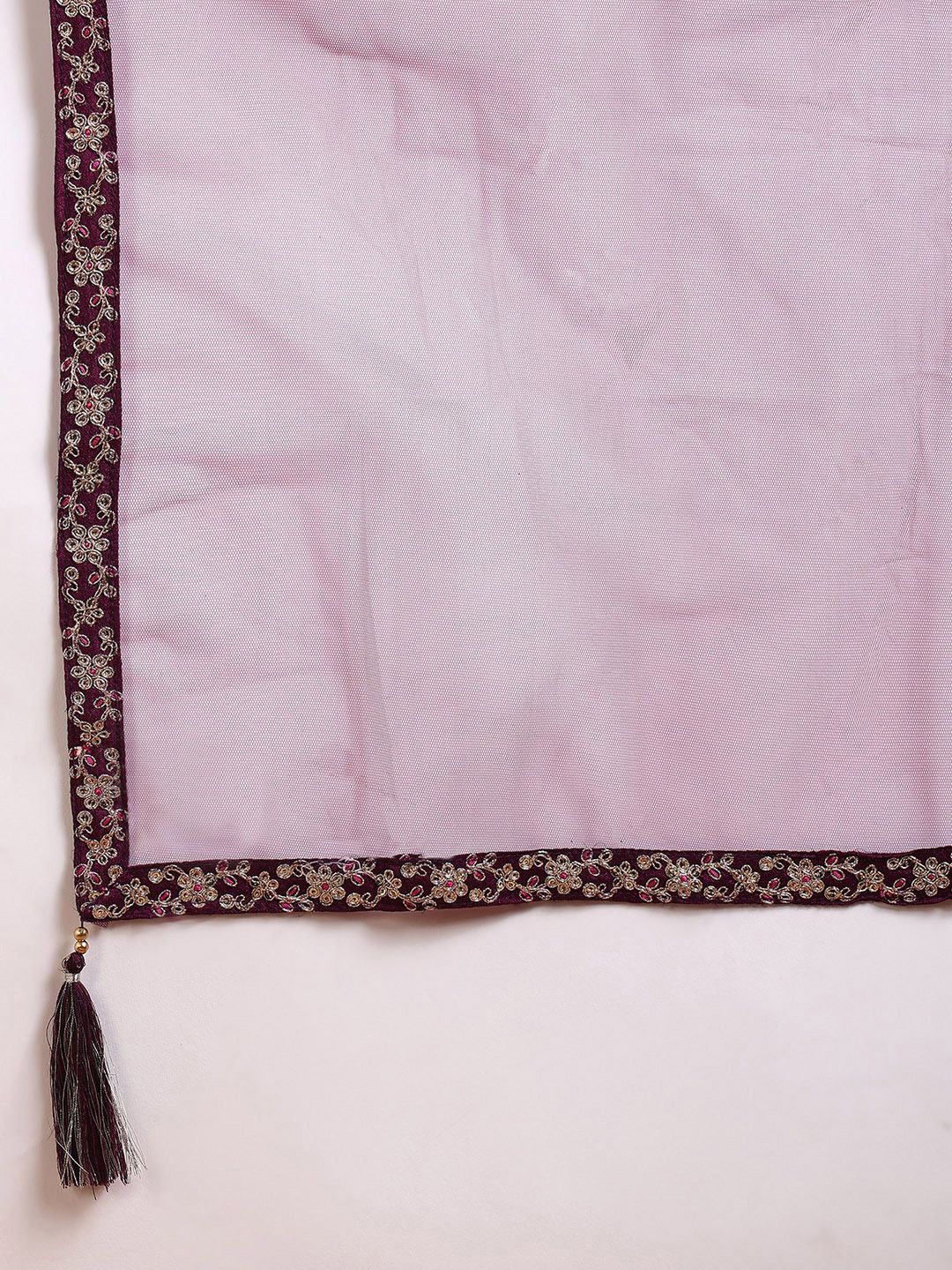 Dhiyona KL Ethnic Motifs Embroidered Regular Kurta with Sharara & With Dupatta