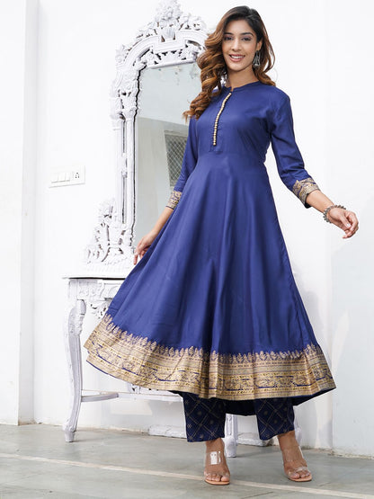 Dhiyona KL Women Floral Printed Regular Kurta with Palazzos & With Dupatta