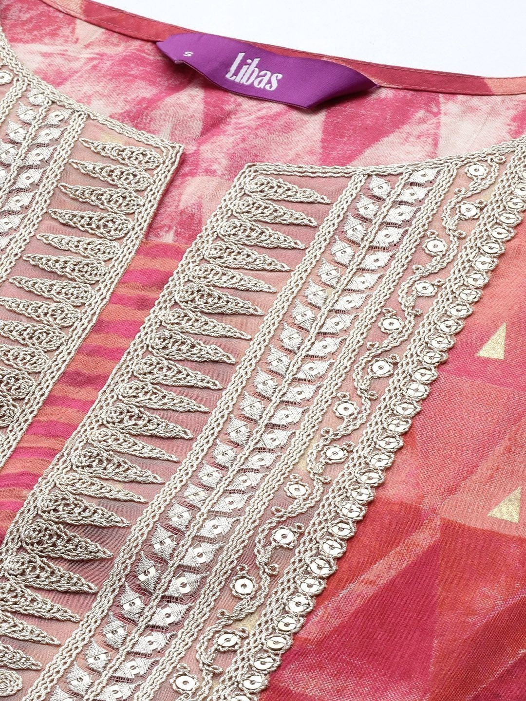 Women Printed Regular Sequinned Kurta with Trousers & With Dupatta
