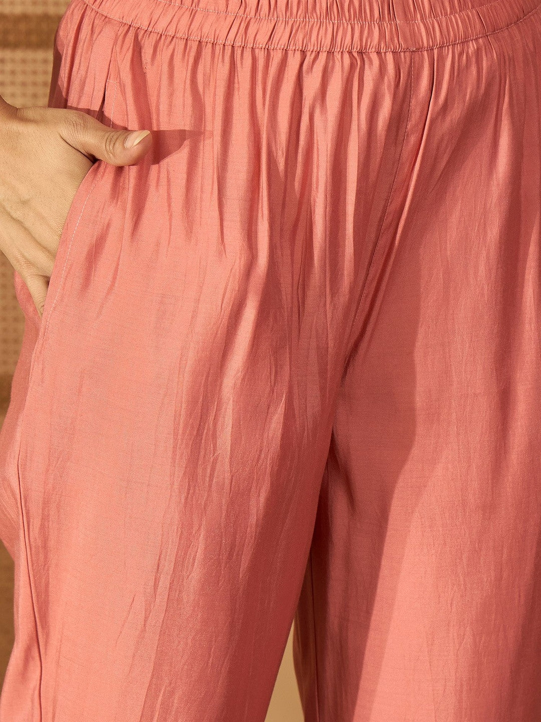 Women Peach Kurta Sets