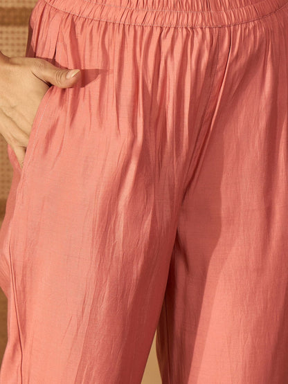 Women Peach Kurta Sets