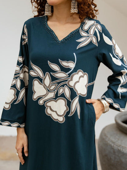 Women Floral Printed Kurta with Palazzo