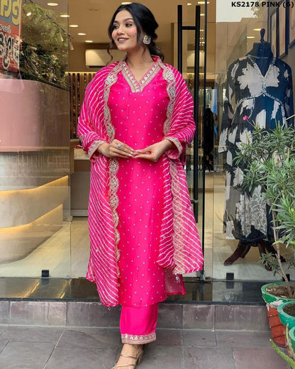 Dhiyona KL Women Printed Regular Kurta with Palazzos & With Dupatta