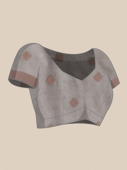 Dhiyona GR Women's Meera Grey Silk Blend Saree
