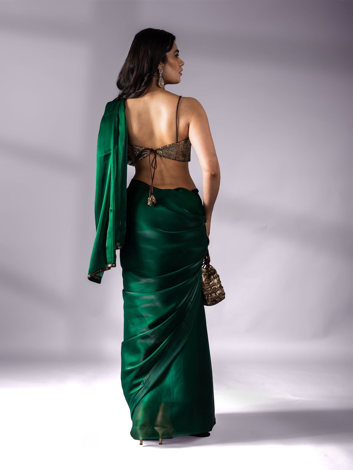 Dhiyona ST Blouse - Bronze Sequin