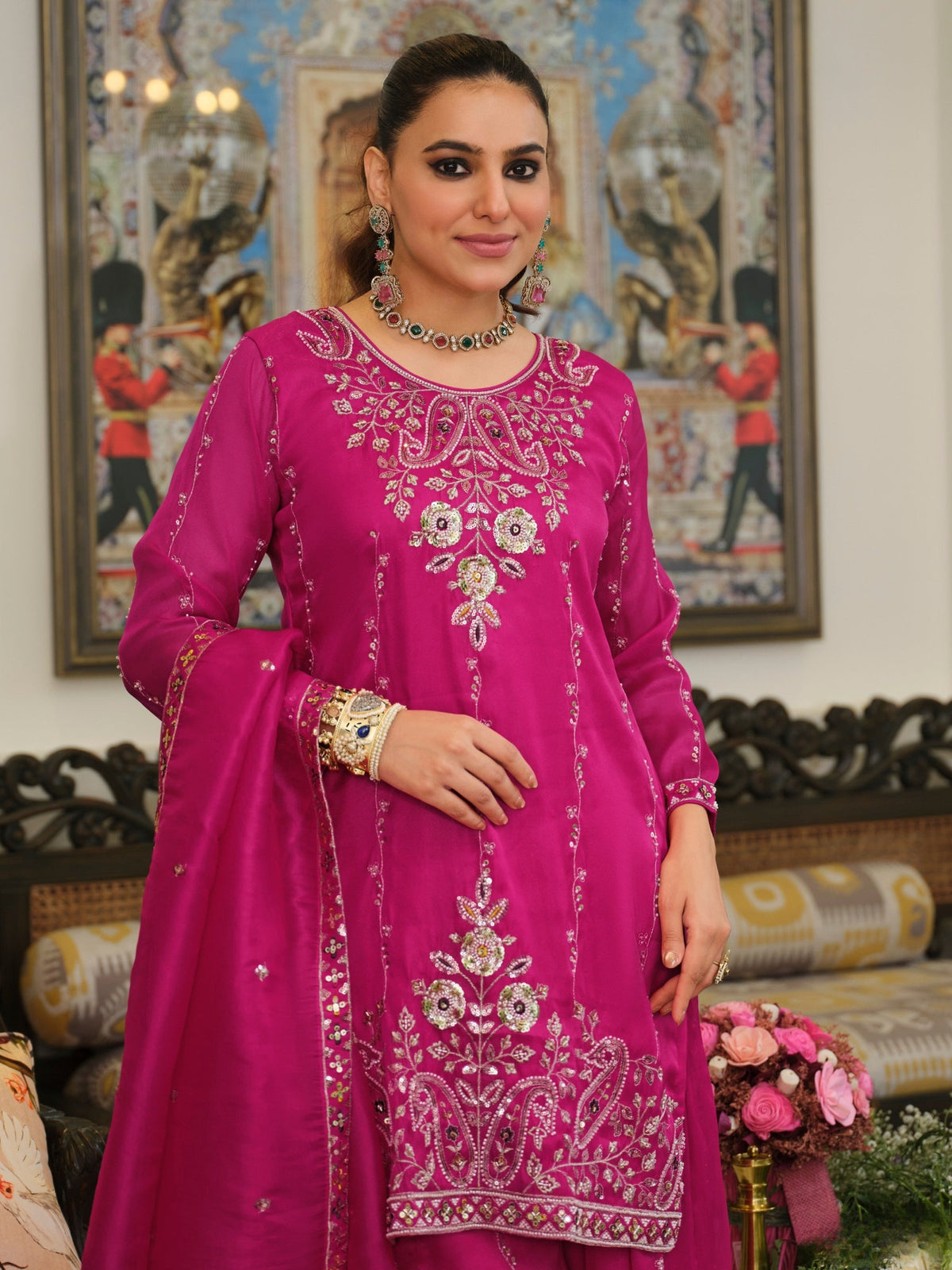 Morvee Rose Full Work Suit Set