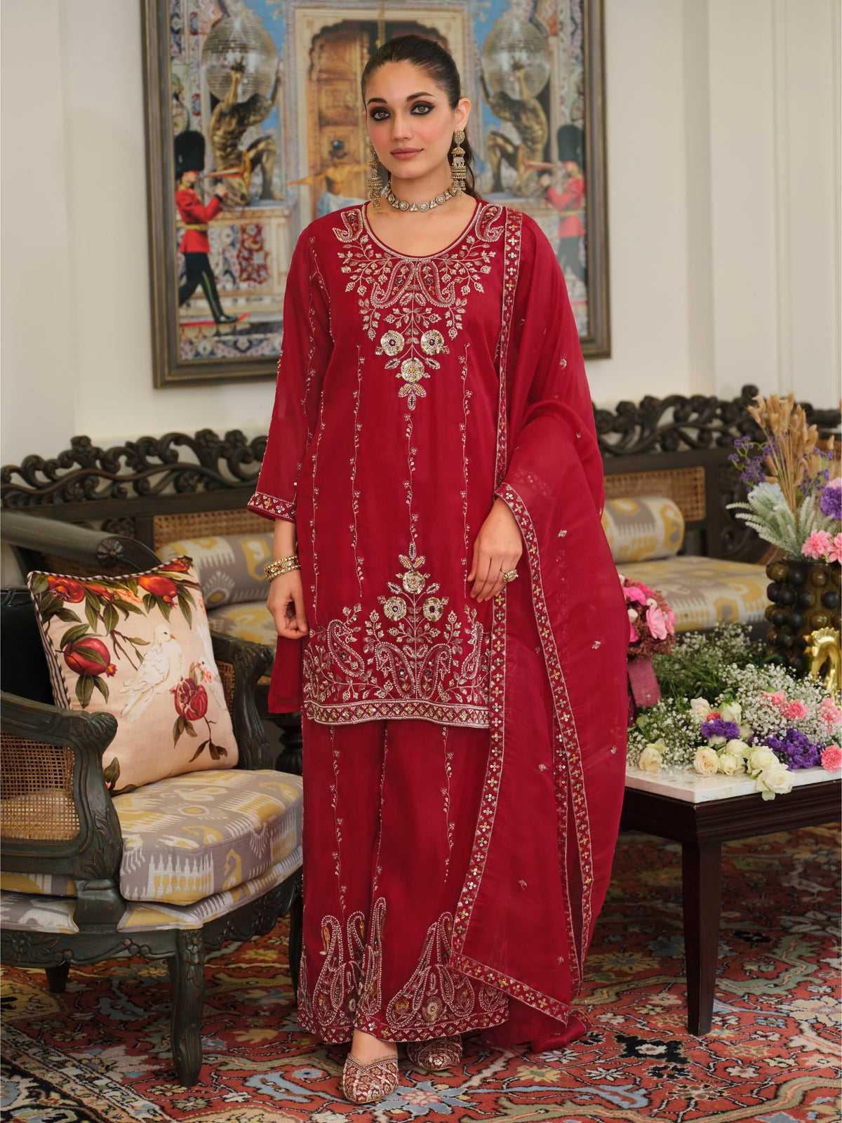 Morvee Scarlet Full Work Suit Set