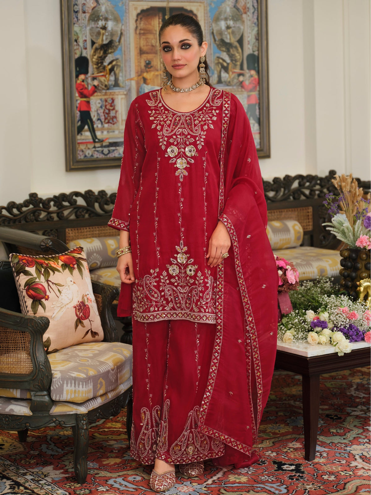 Morvee Scarlet Full Work Suit Set
