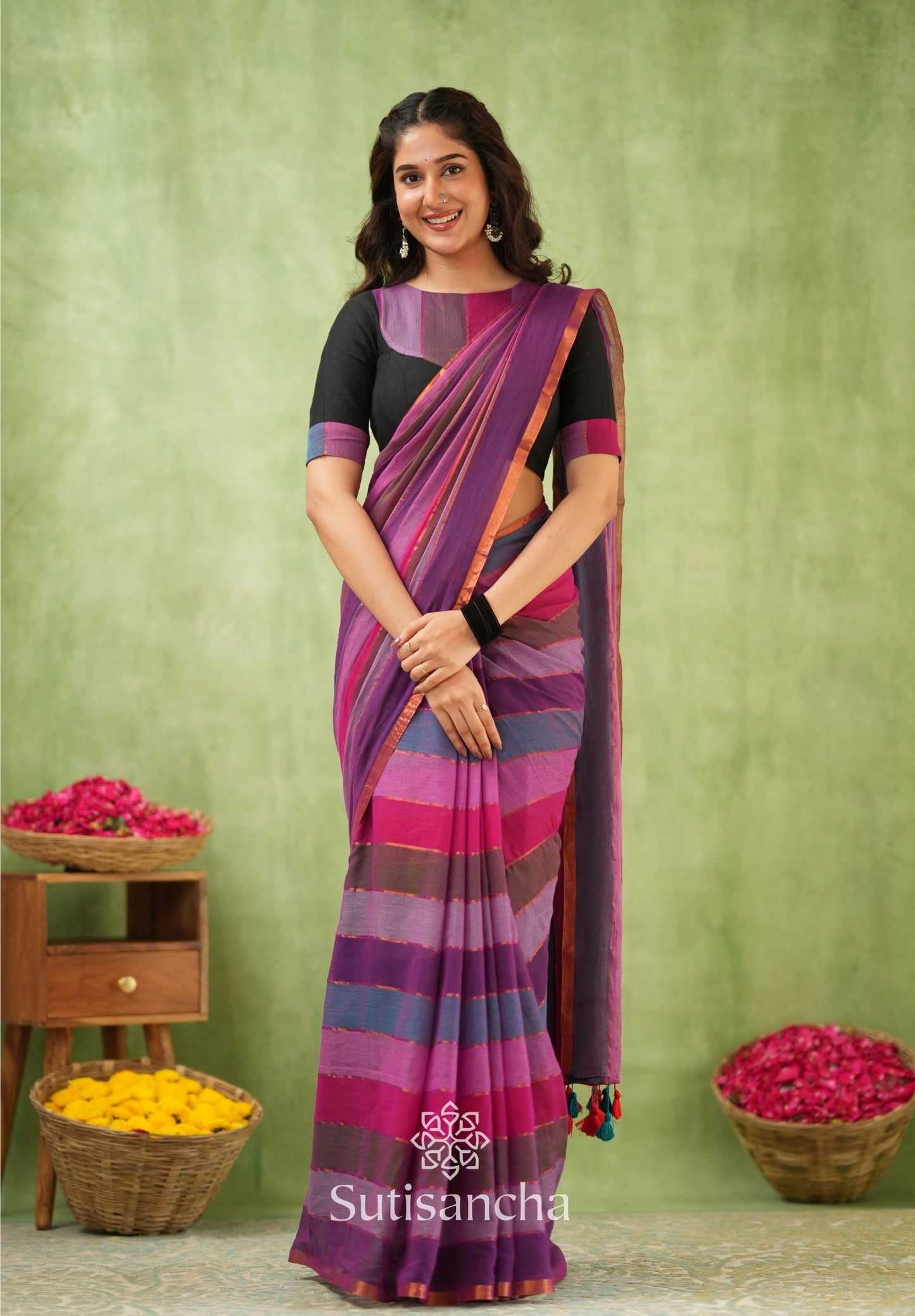 Dhiyona SS Threads of Joy – Multicolor Mul Cotton Magic