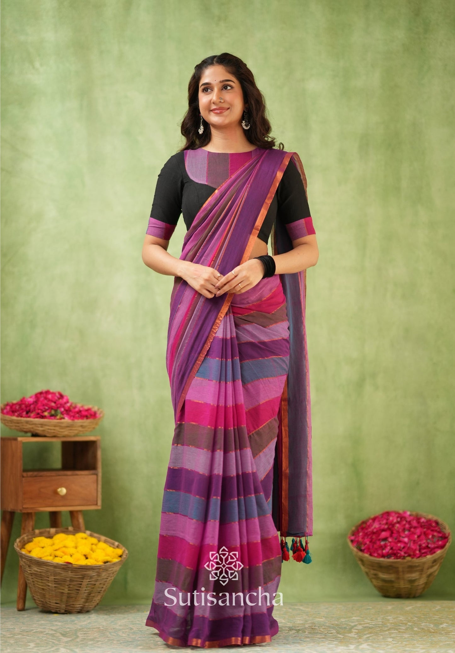 Dhiyona SS Threads of Joy – Multicolor Mul Cotton Magic